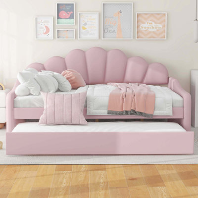 Full Size Upholstery Daybed Frame With Trundle