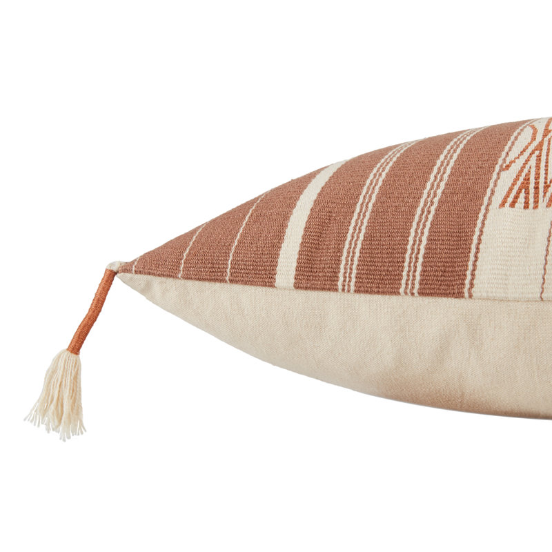 Coussin carré 100% coton Ezri, Pas de remplissage
