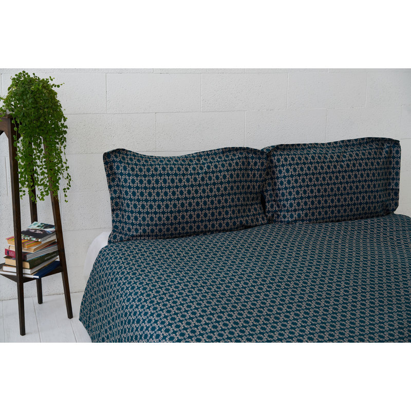 Alldredge Cotton Geometric Shapes Duvet Cover Set with Pillowcases
