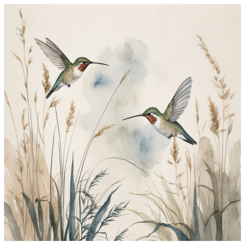 Hummingbirds In Flight Comforter, Twin Extra Long