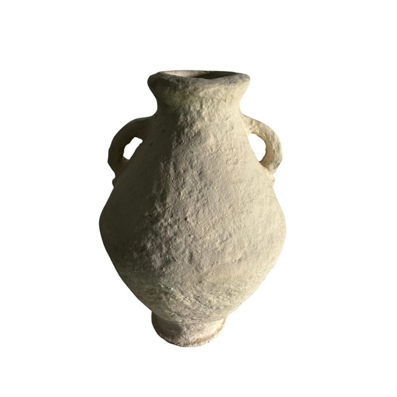 Vase en papier mâché 15 "et H 21,8"
