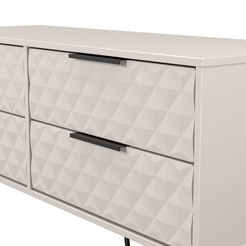 Talita 115cm W 4 - Drawer Chest of Drawers, Beige
