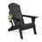 Unicoi Plastic Folding Adirondack Chair with Adjustable Backrest-1072699720