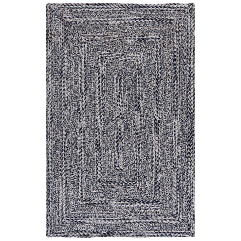 Braided 265 Hand Woven Performance Machine Washable No Pattern Rug, Rectangle 5' x 8'