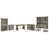 5 Pieces: Desk, 2 Cabinets, Bookcase, Credenza is out of stock
