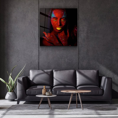 Superbe peinture décorative en verre trempé de 19,7 po x 19,7 po | 100% verre trempé, épaisseur: 0,16 pouce | Impression UV pour des couleurs éclatantes | Parfait pour la décoration intérieure, le salon ou le bureau