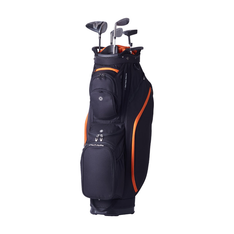 Premium Waterproof Golf Cart Bag with 14-Way Divider Top, 36" Lightweight Organizer with 13 Pockets & Dust Cover
