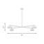 Sean Lavin Khan 4 Light Dining Room Chandelier With Silk Screen White Inside Clear Outside Shade-1855238985-1855238987