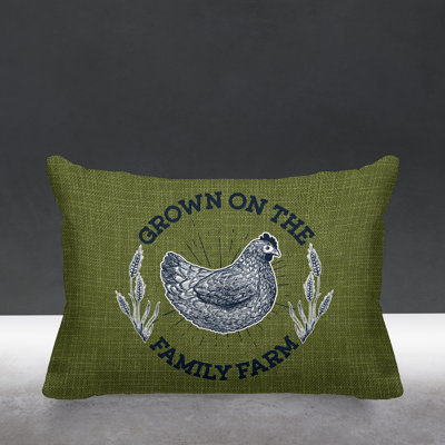 Outdoor Reversible Throw Pillow