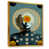 Toile avec cadre flottant or