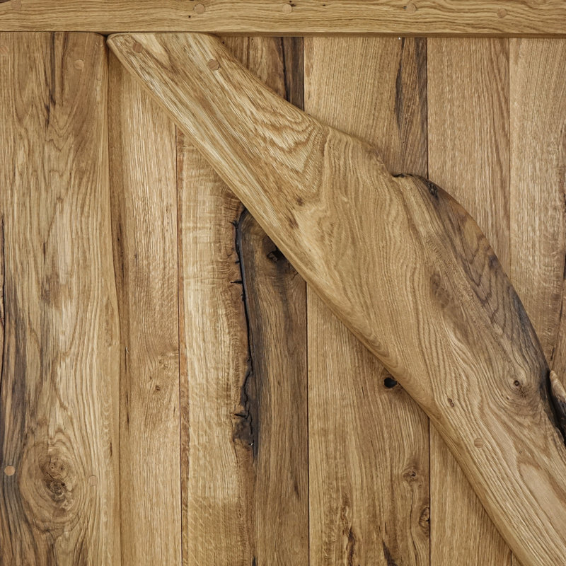 Foresta Solid Barn Door Prefinished, 100cm x 210cm, Natural Oil