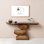 Wabi-Sabi Style Solid Wood Entryway Table