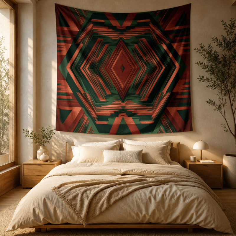 Tapisserie murale Op Art, 51 po x 60 po
