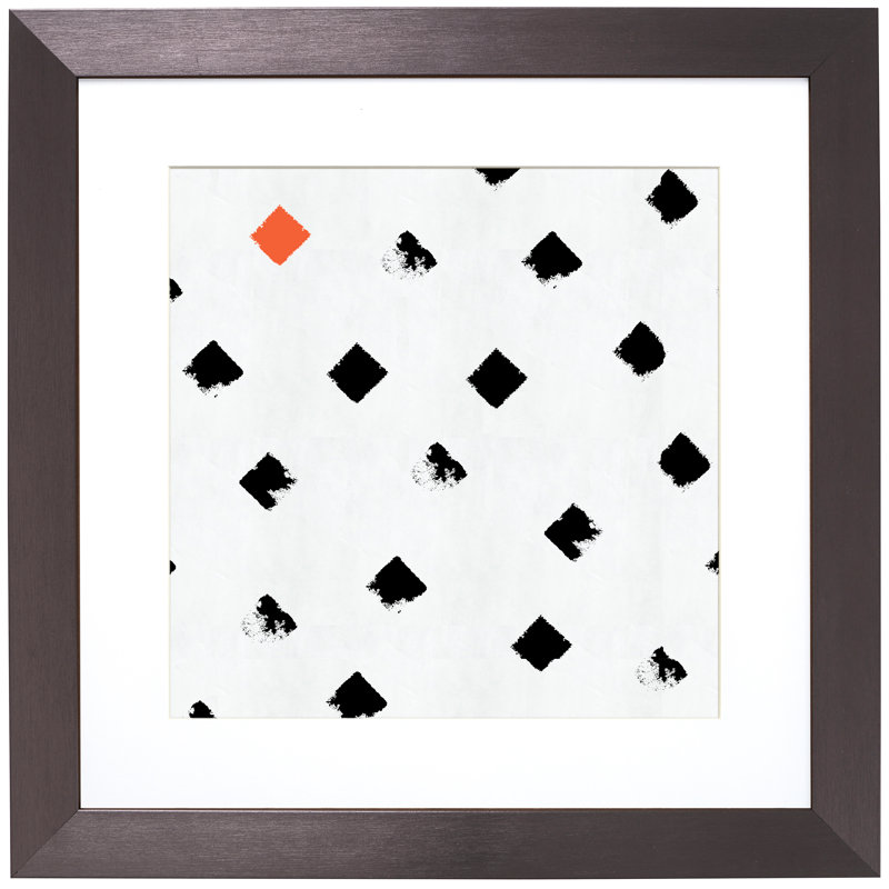 Cadre photo en plastique Hursten, Gris anthracite, 16 po x 16 po emmêlé à 12 po x 12 po