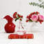 Vase en verre Hibiscus en rouge-65205166