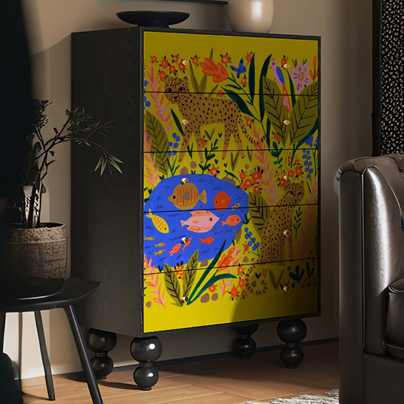 Armoire décorative moderne simple à grande capacité avec tiroirs