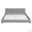 Lit plateforme tapissier grand et simple TG-112584429