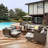 Boydston Wicker 8 - Person Patio Conversation Set with Cushions