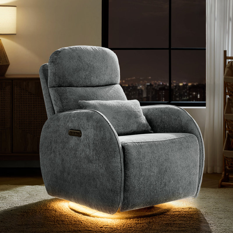 Fauteuil inclinable pivotant Abelie, Gris