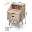 Rousseau 40cm W Solid Wood Bedside Table-1897568248