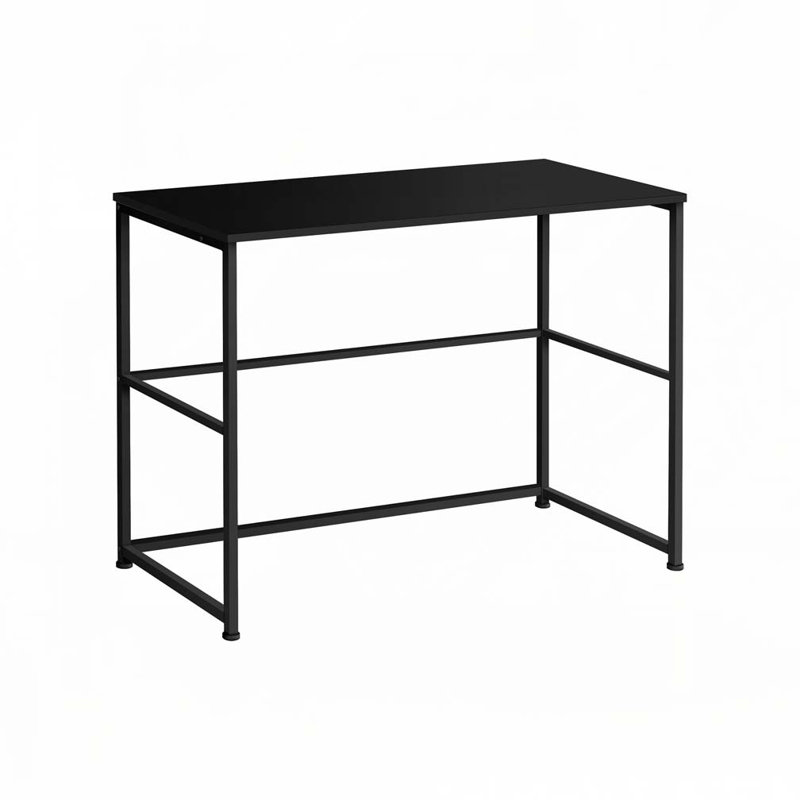 Home Office Computer Desk, Black/Black