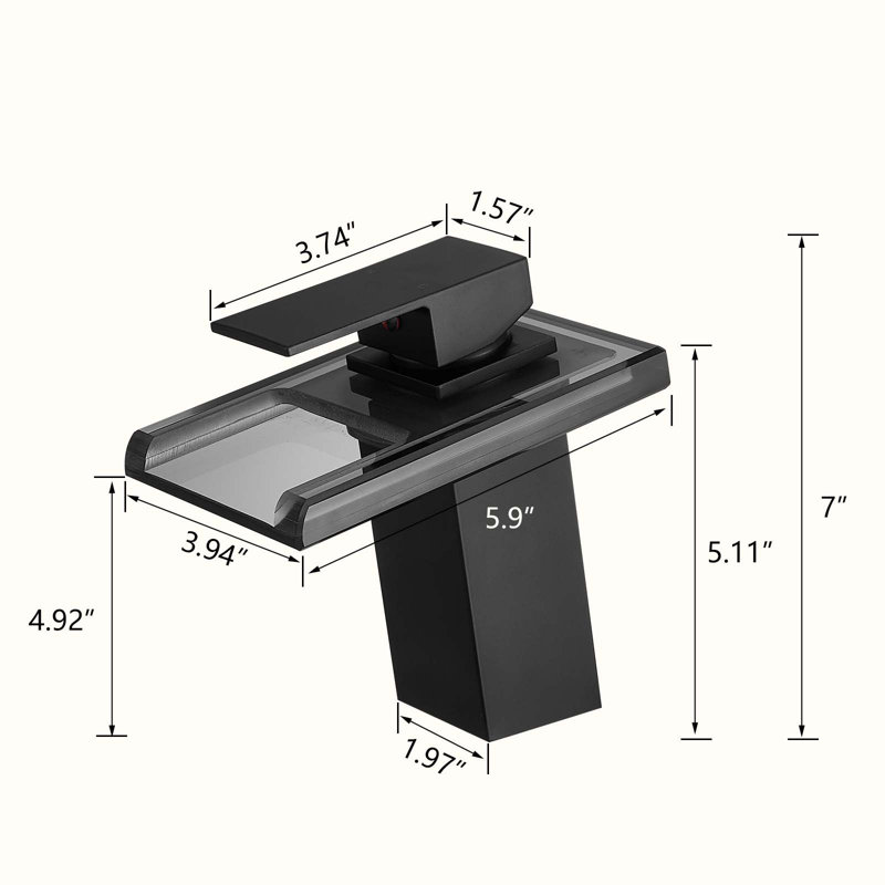 Single-handle Bathroom Faucet, Matte Black