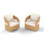 Swivel Outdoor Lounge Chair with Cushions