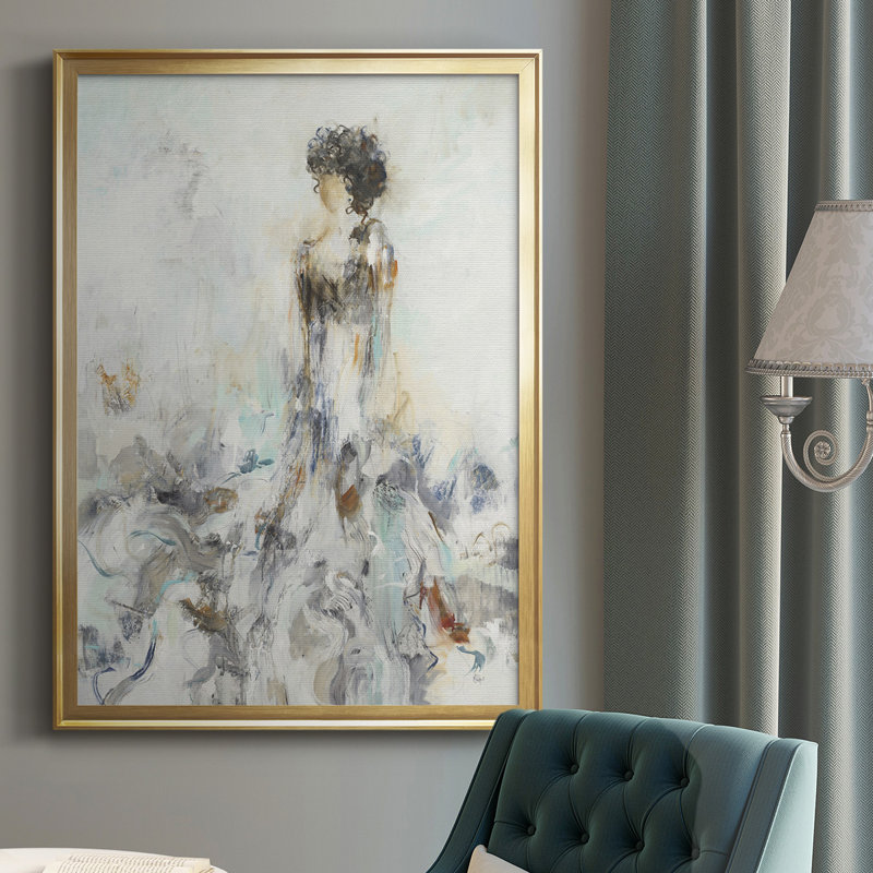 «Romantic Reflection II», reproduction d'art encadrée, Or, H 42,5 po x l 30,5 po x P 1 po