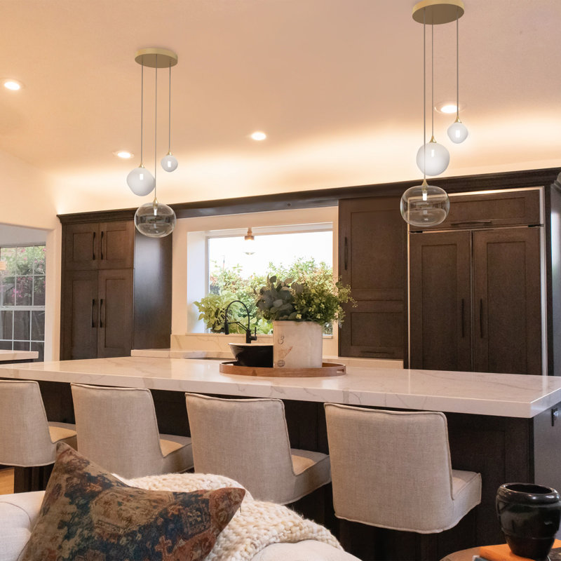 Allure 3 - Light Cluster Pendant, Brass