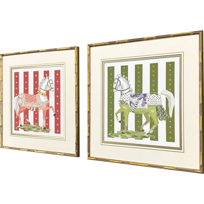 High Stepping Framed Art