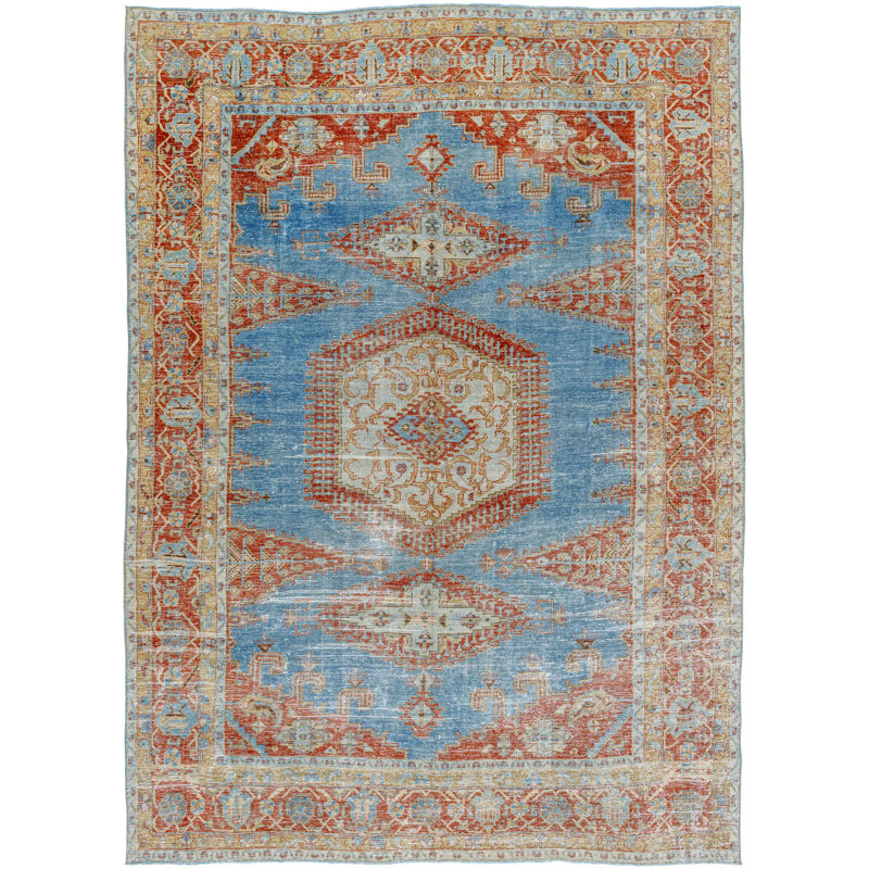 Antique One Of A Kind One-of-a-Kind 9'6" X 12'10" Hand Knotted Area Rug