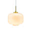 1 - Light Brown/White Schoolhouse Pendant