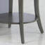 Table de bout à tablette ovale contemporaine Perth, gris
