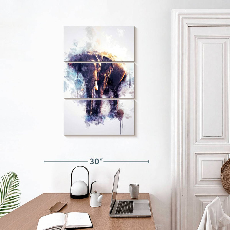 Brampt Elephant Looking, 32" H x 20" W