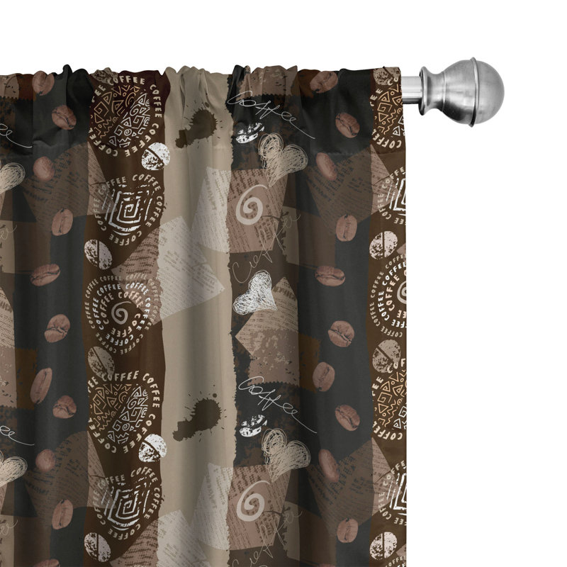 Semi-Sheer Rod Pocket Curtain Panels, 28" x 84"