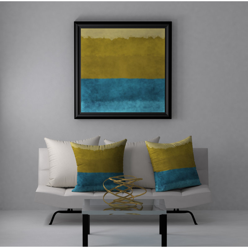 Housse de coussin décorative carrée et insert Slick Wealth, 18 po x 18 po