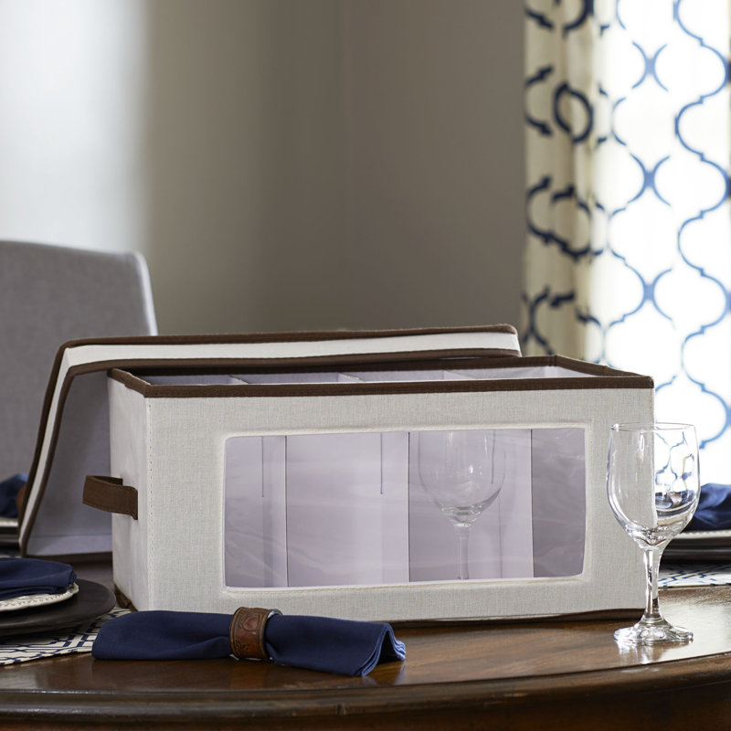 Burnie Fabric Stemware Storage