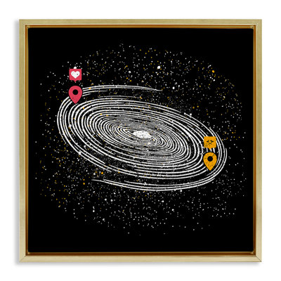 Cadre flottant Love Long Distance, design par Tobe Fonseca