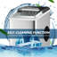 Machine à glaçons de comptoir en acier inoxydable autonettoyante de 26 lb / 24 H