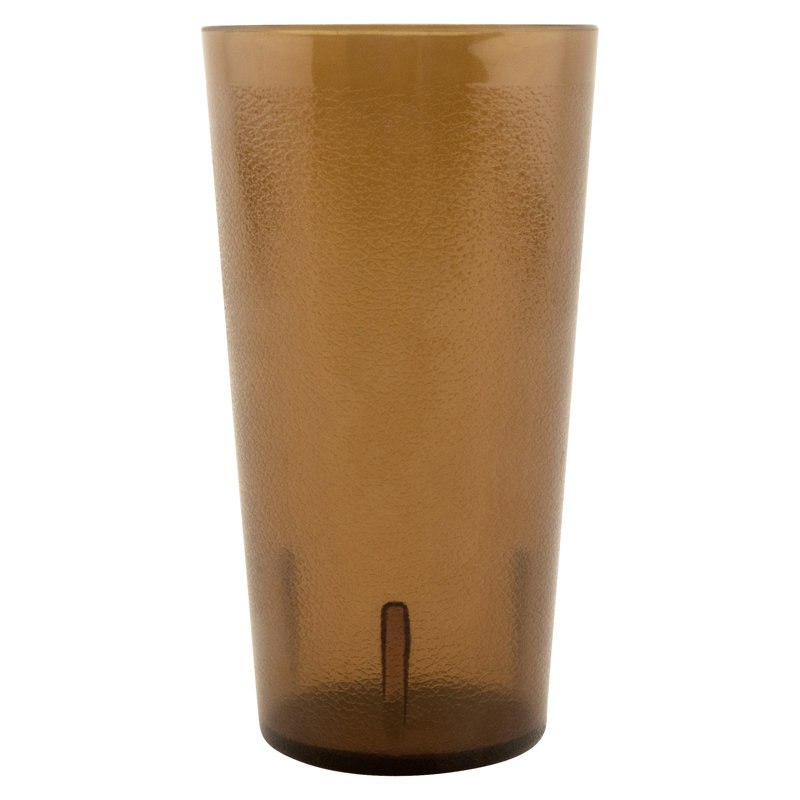 GET Gobelets de restaurant en plastique robustes, Contenant alimentaire, Brun