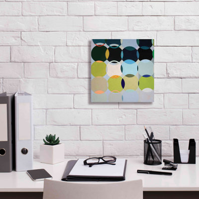«Circles No. 1» par Naomi Taitz Duffy - impression sur toile tendue