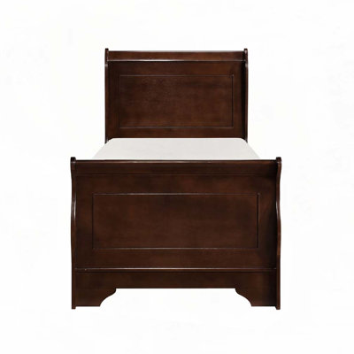 Wooden Platform Sleigh Bed