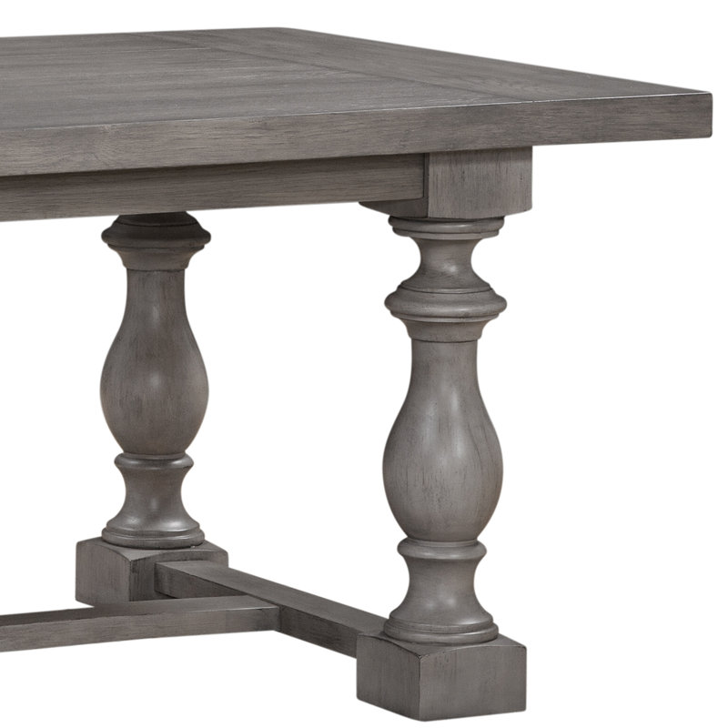 Table de salle à manger à tréteaux en bois massif et manufacturé