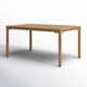 Sonlin 59'' Teak Outdoor Dining Table