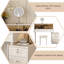 39.37"Modern Minimalist Cream Style Solid Wood Dressing Table with Password Lock Side Cabinet, Mirror and Stool