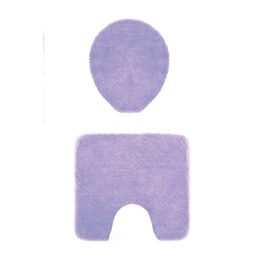 Wayfair Basics Badematten-Set Farbe: Flieder