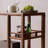 25.59" Brown Solid Wood Rectangular Coffee Table