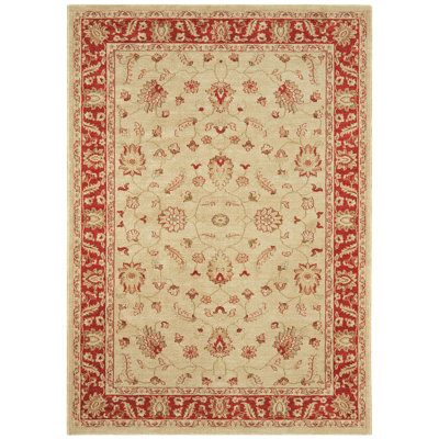 Aguilar Classic Beige Red Rug