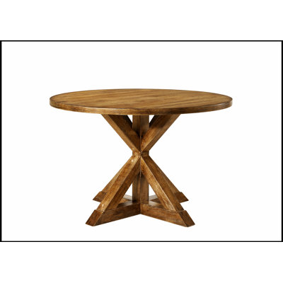 Wallace II Weathered Oak Finish Dining Table, Durable and Stylish for Modern and Traditional Decor, Ideal for Family Gatherings.