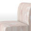 Fauteuil de chambre d'appoint rembourré à motif blanc et pêche